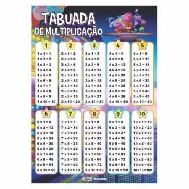 Imagem de Tabuada De Multiplicação - Divertidamente - Home E Planner