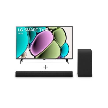 Imagem de Combo LG Smart TV Full HD AI de 43 polegadas 43LR67 + Soundbar S40T 300W RMS, 2.1 Canais, Dolby Digital