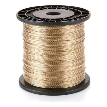 Imagem de 2X Varal Roupas Cabo De Aço Bobina 100 Metros Fio Revestido