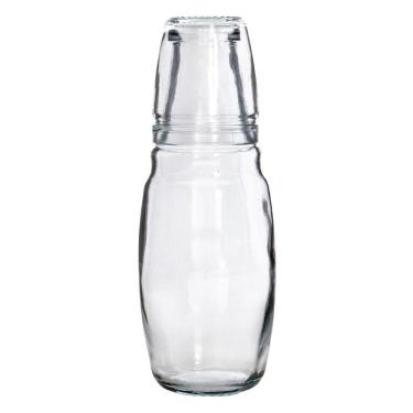 Imagem de Jarra Lisa Com Copo De Vidro 1000Ml