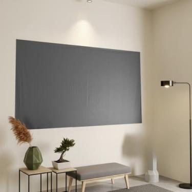 Imagem de Cortina Painel Blackout Com - InstalaçãO FáCil Para Sala, Quarto, Cozinha E EscritóRio(CINZA,135X215)
