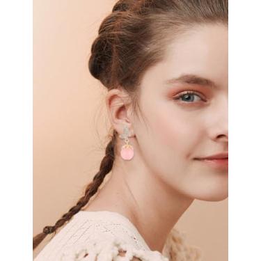 Imagem de 1 par de brincos de strass de liga de borboleta, ouro claro, borboleta, amor, flor, rosa, olho de gato, presente de Natal para namorada, esposa, mãe