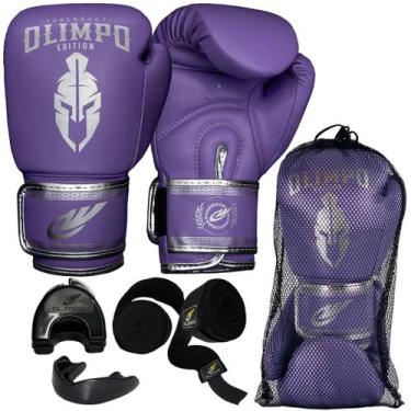 Imagem de Luva De Boxe Muay Thai Bandagem Bucal Case Kickboxing - Olimpo Esporte