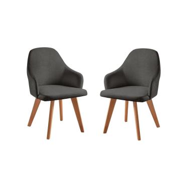 Imagem de Kit 2 Cadeiras para Sala de Jantar Manuela Preto