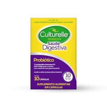 Imagem de Culturelle Probiótico Saúde Digestiva, Suplemento Alimentar Diário, Com Lactobacilos, Sem Glúten, Sem Lactose, 10 Cápsulas
