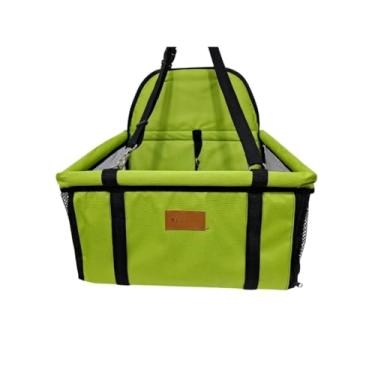 Imagem de Cadeirinha Assento Cadeira Pet de Carro para Cães Cachorro Gatos ATÉ 10KG -Transporte Passeio Viagem (Verde)