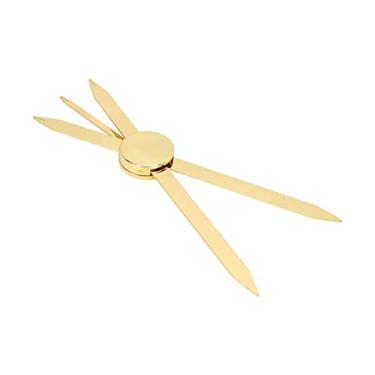 Imagem de Akozon Régua de Sobrancelha Cuns Ajustável para Posicionamento Preciso e Mapeamento Simétrico de Sobrancelha - Ferramenta de Projeto de Ouro de Material de Aço Inoxidável para Medição de Microblading e