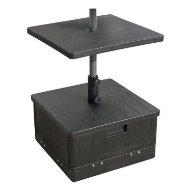 Imagem de Base Para Ombrelone Com Mesa Dubla 53x53x30 Cm