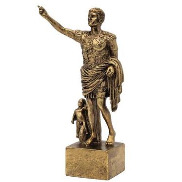 Imagem de Estatueta de resina Estátua do Imperador Romano 18cm - 217,8g - yiweis
