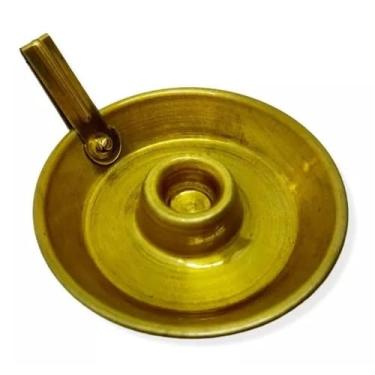 Imagem de CastiçAl de Palito Colorido de AlumíNio Unidade, Encaixe para Vela de 1,5 A 2cm (DOURA)