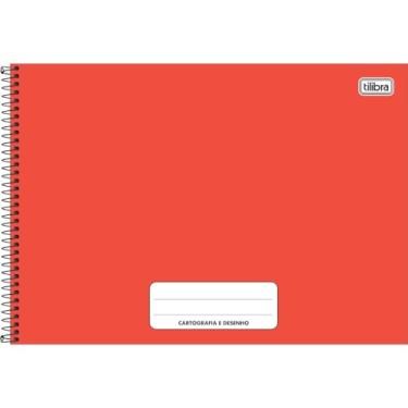 Imagem de Tilibra - Caderno Cartografia e Desenho Pepper Vermelho 80 folhas - 1 un