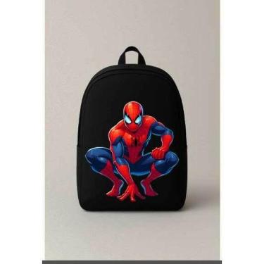 Imagem de Mochila Escolar Estampada Homem Aranha Bolsa Ideal Para Passeios e Via