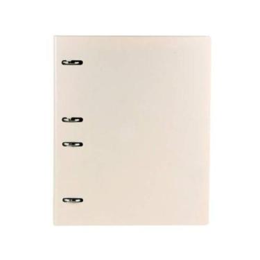 Imagem de Caderno Argolado Bege Fichário Yes B5 Colegial Tons Pasteis com 96 Fol