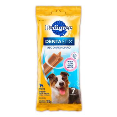 Imagem de Petisco para Cães Pedigree Dentastix Raças Médias 180g