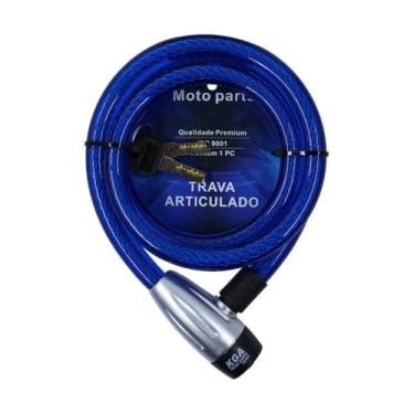 Imagem de Solidez, Trava de Moto Articulado Cadeado Estepe Corrente 15mm (15mmX120cm)