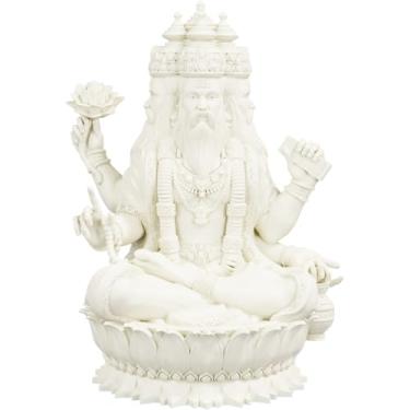 Imagem de Estátua Brahma Primeiro Deus Hindu da Trimúrti - Brama (Cor Mármore Dourado)