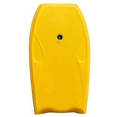 Imagem de Prancha de Surf, Prancha Bodyboard Semi e Fundo Rigido, 100cmx Largura 53cm X Espessura 6,7 Cm(Amarela,Sem leash)