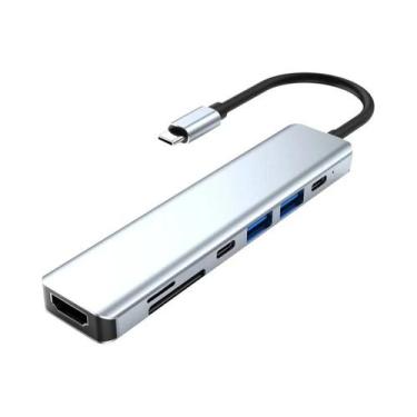 Imagem de Hub USB-C 4K HDMI com Leitor de Cartões SD/TF - Para MacBook e iPad, c