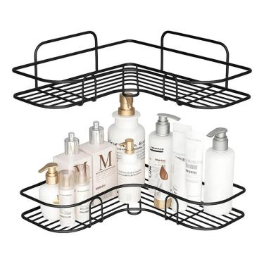 Imagem de 2X Kit 2 Porta Shampo Sabonete Suporte De Canto Parede Banhe