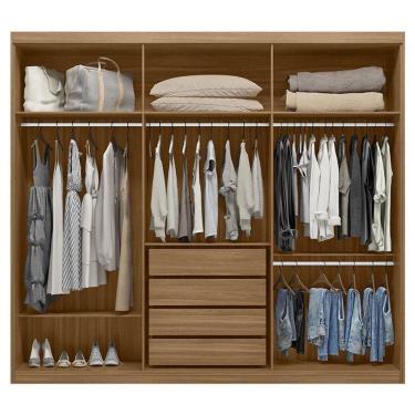 Imagem de Cômoda Flora E Guarda Roupa Dalila 32411pe Amendola Off White Flex Com Pés - Demóbile