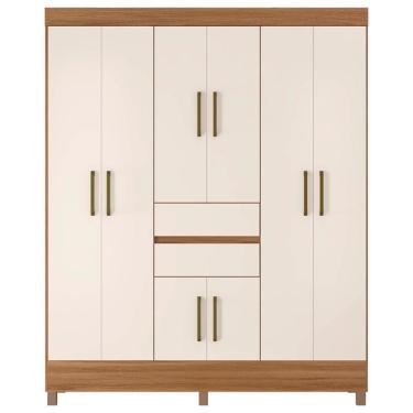 Imagem de Guarda Roupa Casal 08 Portas 82060 Amendola Off White Demobile Amendola Off White
