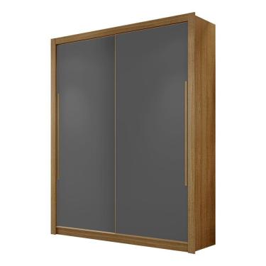 Imagem de Guarda Roupa Casal 02 Portas De Correr Sevilha Nature/alasca - Pallazio