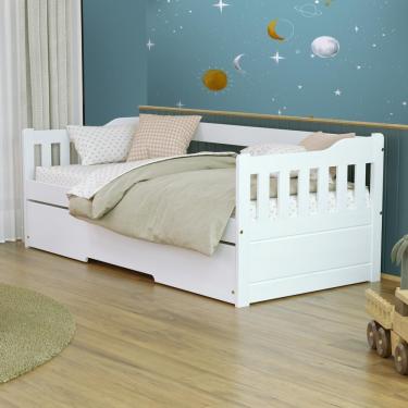 Imagem de Bicama Solteiro Madeira Maciça Branco