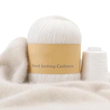 Imagem de 1 novelo de caxemira macio para crochê, fio de tricô grosso de 2 mm para artesanato faça você mesmo, tecelagem, cobertores, artesanato, cerca de 50 g/novelo