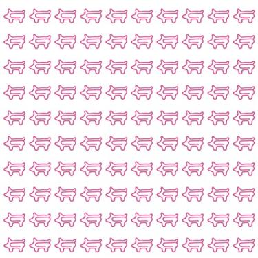 Imagem de Clipes de papel em forma de animal fofo, clipes de marcadores divertidos, organizadores de arquivos práticos para estudantes da escola de escritório, material de metal, cor rosa,