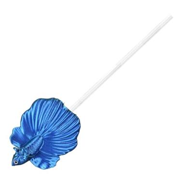 Imagem de Generic Varinha de Treinamento para Peixe Betta, Varinha Interativa para Peixe Betta, Realista, Decoração para Aquário, Azul