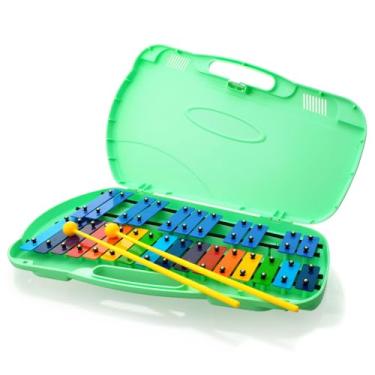 Imagem de Angel Glockenspiel AG-27N de 27 notas – Barras de aço cromático premium com amortecedor patenteado para som e durabilidade superiores – Feito habilmente na Coreia – Ideal para estudantes de música (AG