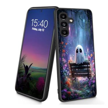 Imagem de Bxgolkgd Projetada para Galaxy S25 FE, capa protetora antiderrapante de silicone TPU macio e fino à prova de choque para Samsung Galaxy S25 FE 2025 de 6,7 polegadas - Floresta encantada de fantasma