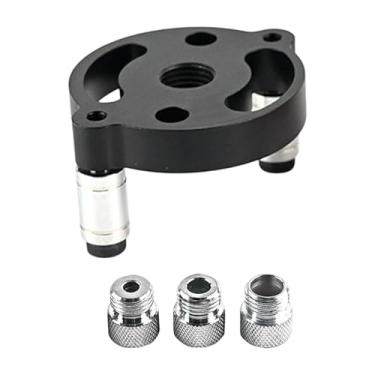 Imagem de RNXRZANK Kit de Guia de Broca Autocentrante para Furos de 6 a 10 Mm, Gabarito de Cavilha Autocentrante, Guia de Broca Manual para Juntas de Madeira, Preto, 3