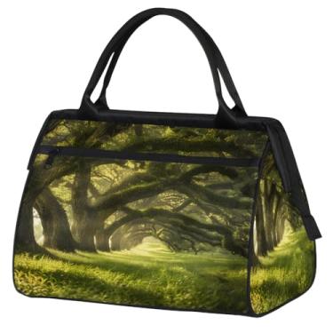 Imagem de Bolsa feminina floral Paisley étnica retrô pequena para o fim de semana para mulheres e homens, bolsa esportiva leve para academia, Cor: 5, 15.2*8.3*11.6 inch, Moderno