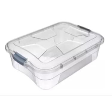 Imagem de Caixa Organizadora Transparente com Tampa e Travas 6 Litros (3)