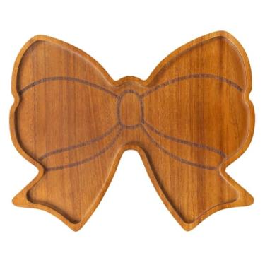 Imagem de IEUDNS Tábua de charcutaria em forma de arco, travessa de madeira, bandeja para petiscos, prato para servir em festas, restaurantes, bifes e