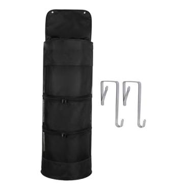 Imagem de KiBcsLic Organizador de equipamentos esportivos para porta, garagem, armazenamento de bolas, vôlei e basquete, economizando espaço. Economiza espaço de, Cinza Escuro