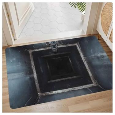 Imagem de SPXMQSS Tapete de banheiro antiderrapante tapete de banho antiderrapante para banheiro tapetes de banho para banheiro tapetes de banho absorventes 3D secagem rápida E 40 * 60 cm (veludo cristal)