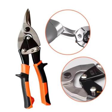 Imagem de Tesoura para Chapa 10" Corte Direito com Lâmina Dentada - Genérica