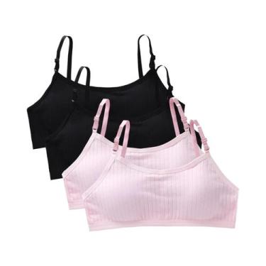 Imagem de Sutiãs De Treinamento Para Meninas Adolescentes 4 Peças Sem Costura Co