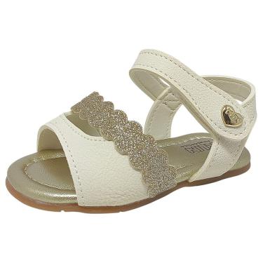 Imagem de Sandalia Infantil Menina Brilho Glitter Estilo Cup Cake Klin