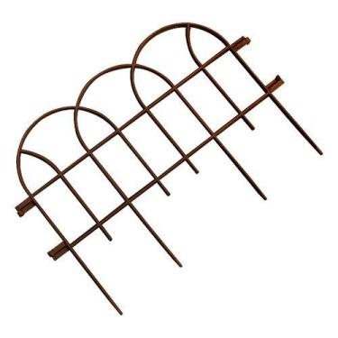 Imagem de 9 Cercas Plástico Jardim Piscina Horta Marrom Faz 3,9 Metros - Wlplast