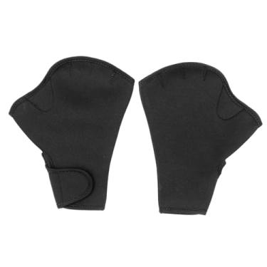 Imagem de aqxreight Luvas de Natação de Neoprene Luvas de Treinamento de Resistência à água para Fitness Com Alça de Pulso Ajustável de Treinamento de Natação para Mergulho Dedos Esportivos e para Propulsão e