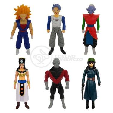 Imagem de Kit 6 Bonecos Dragon Ball Vegetto Jiren Trunks Kaioshin