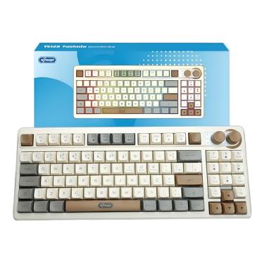 Imagem de Teclado Gamer Membrana Multimídia RGB Com Fio USB Super Silencioso, Cabo Removível, 94 Teclas, Plug and Play, Anti-Ghosting e ABNT2 - KPTE146 (Bege)
