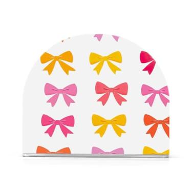 Imagem de Qilmy Bonito suporte de guardanapo de gravata borboleta para mesas - porta-guardanapos para cozinha, porta-guardanapos de mesa, porta-guardanapos de coquetel, porta-guardanapos de papel143