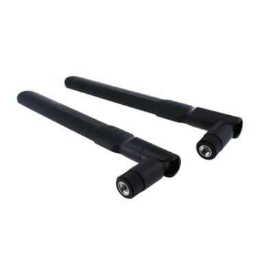 Imagem de TAODAN Antena macho 2 peças, banda dupla, WiFi 2,4/5/5,8 GHz, 8dBi RP-SMA, com orifício eletrônico, televisão e vídeo, acessórios adequados para roteadores