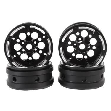 Imagem de KUIDAMOS Cubo de Roda Leve de Fibra de Carbono para SCX10 D90 1.9 pol. Com Círculo Traseiro de Liga e de Troca Rápida de Pneus para Entusiastas de Esteiras RC 1/10