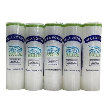 Imagem de Pacote Vela 7 Dias 5 Unidades Nova Luz Branca  Fé  Devoção  Iluminação