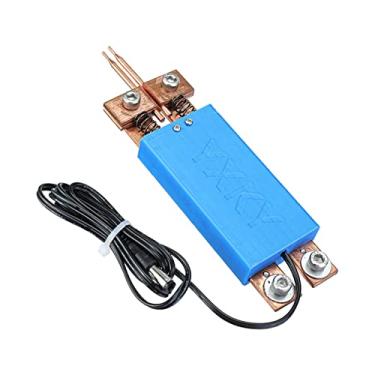 Imagem de Caneta de Soldagem a Pontos Portátil com Gatilho Automático Design Integrado para Máquina Bateria 18650 Efeito Radiação Calor Fino Cobre Espesso Limite Operação Uma Mão Grip Confortável Alça Mola Dupl